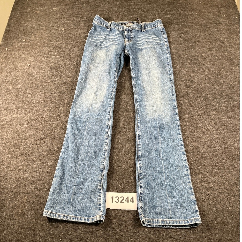 Dkny Jeans Womens 3 Blue Denim Cotton Stretch Light Wash Zip Fly Bootcut Leg